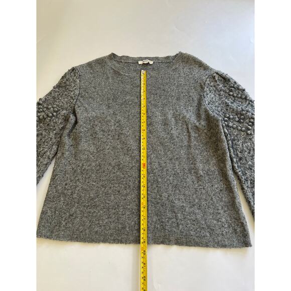 Splendid Womens XL Gray Textured Knit Sweater Cottagecore Lagenlook Boho - Picture 4 of 16